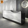 Buy cheap SGS Artificial Repairable Stone Reception Desk Boutique GMC Salon Counter from wholesalers