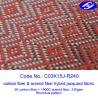 Buy cheap Jacquard Rhombus Carbon Aramid Fabric Black / Red Kevlar Carbon Fiber from wholesalers