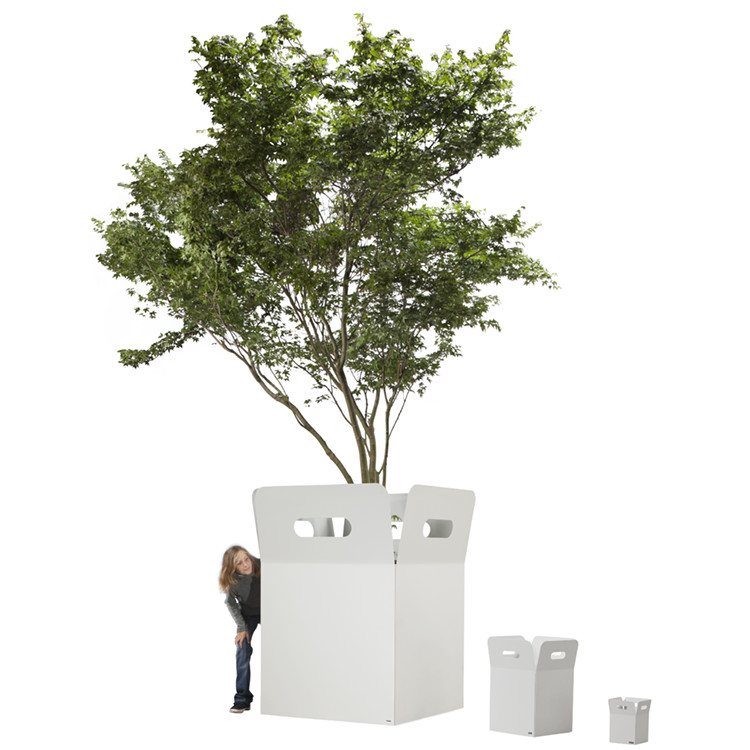 Hot Sale New Design Outdoor Large Cheap Garden Tree Tall Flower Pots & Planters Steel Metal Planters