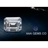 Buy cheap Supper White Emerald Cut Moissanite 4 Carat Middle Size 5mm x 7 Mm from wholesalers