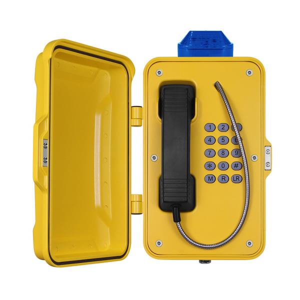 Buy cheap IP67 Industrial Weatherproof Telephone With Beacon , PoE Powered Tunnel Phone from wholesalers