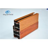 Buy cheap Nature Polishing Custom Aluminum Door Frame Extrusions Wood Grain Cutting product