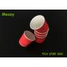 Buy cheap 4OZ Red Wave disposable paper tea cups For Hot Drink , Custom Logo from wholesalers