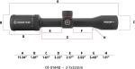 Outdoor Aluminum 2-7x32 Hunting Rifle Scope Lightweight Solid Construction CE