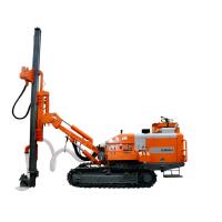 Buy cheap Separated DTH Surface Rock Drill Rig With 60kw Diesel Engine product