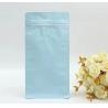 Buy cheap Custom logo Flat Bottom triple laminated aluminium foil bags with Zipper for food from wholesalers