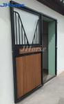 Outdoor Portable Riding Barn Door Metal Horse Barns Black Powder Coated
