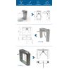Buy cheap Semi Auto VTripod Turnstile Gate Access Control Systerm UT500-A 35 Persons / Min For Gym from wholesalers