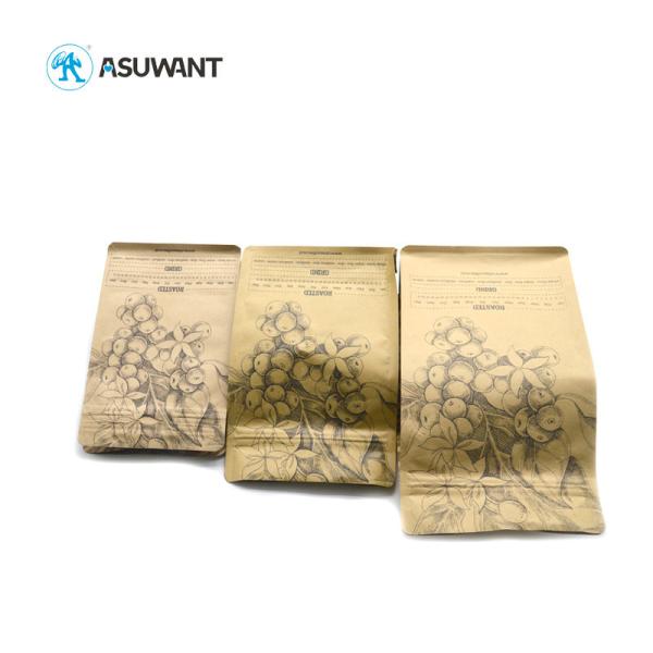 Buy cheap Brown Gravure Printing VMPET Kraft Stand Up Pouch from wholesalers
