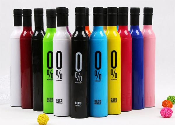 Buy cheap 21 Inches Wine Bottle Shaped Umbrella Rich Color Logo Printed For Promotion from wholesalers