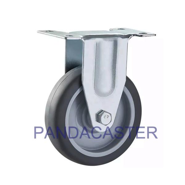 Buy cheap Fixed Institutional Casters 100mm Nonmarking Soft Rubber Caster Wheels from wholesalers