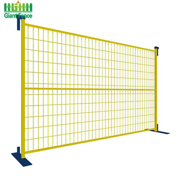 Easily Assembled Canada Galvanized Movable 6ft Temporary Site Fencing