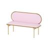 Buy cheap Commercial Restaurant Booth Bench , Fabric And Steel Two Seater Bench from wholesalers
