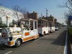 Outdoor Scenic Area Tourist Train Rides 72 People Sightseeing Train ISO9001