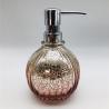 Buy cheap Mercury Classic Glass Bathroom Accessories Set Pink Color Pumpkin Shape from wholesalers