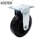 600kg 8inch Heavy Duty Scaffold Black Rubber Iron Steel Core Swivel Caster Wheel
