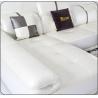 Buy cheap Genuine Living Spaces Leather Sofa with Metal Legs / Solid Wood Frame from wholesalers
