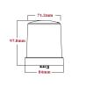 Buy cheap Twist Lock NEMA 7 PIN Plug With Socket Street Light Accessories ANSI 7 Pin Receptacle Black from wholesalers