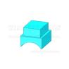 Buy cheap Original Silicone Rubber Bumpers Semi Transparent L19.2 x W16.15 x H14 mm from wholesalers