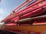 62m Concrete Boom Pump Red Mercedes Benz Used Concrete Pump Truck with Spare