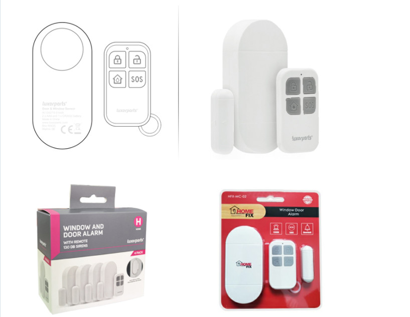 OEM ODM Anti Theft Door Security System , Magnetic Sensor For Door Alarm