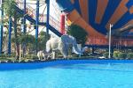 Water Resistant Animatronic Animals , Amusement Park​ Emulational Elephant