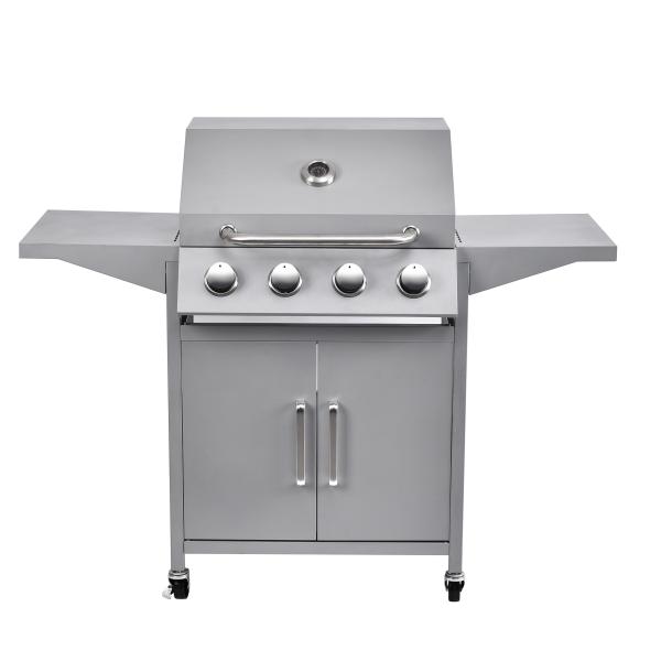 Buy cheap Metal Type Steel Portable 4 Burner Gas Bbq Grill for Commercial Smokeless Cooking from wholesalers