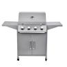 Buy cheap Metal Type Steel Portable 4 Burner Gas Bbq Grill for Commercial Smokeless Cooking from wholesalers