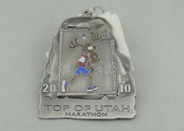 Buy cheap Arcada Lake Triathlon Ribbon Medals , Half Marathon Medal With Short Ribbon from wholesalers