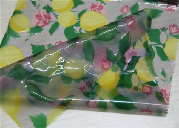 Buy cheap Transparent TPU Leather Lemon And Flower Printed For Garment 0.15 Mm Thickness from wholesalers
