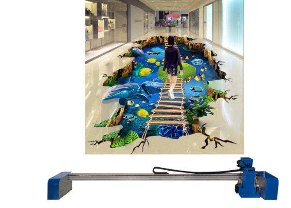 Buy cheap Garage Warehouse Ground Printing 2880dpi 3d Flatbed Printer For 0.1m Width from wholesalers