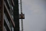 Single Cage 110kw Temporary Construction Elevators 96m/Min Construction Man Lift