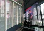P15.6 Indoor Transparent Led Display Screen And Led Wall Clock For Shop Mall