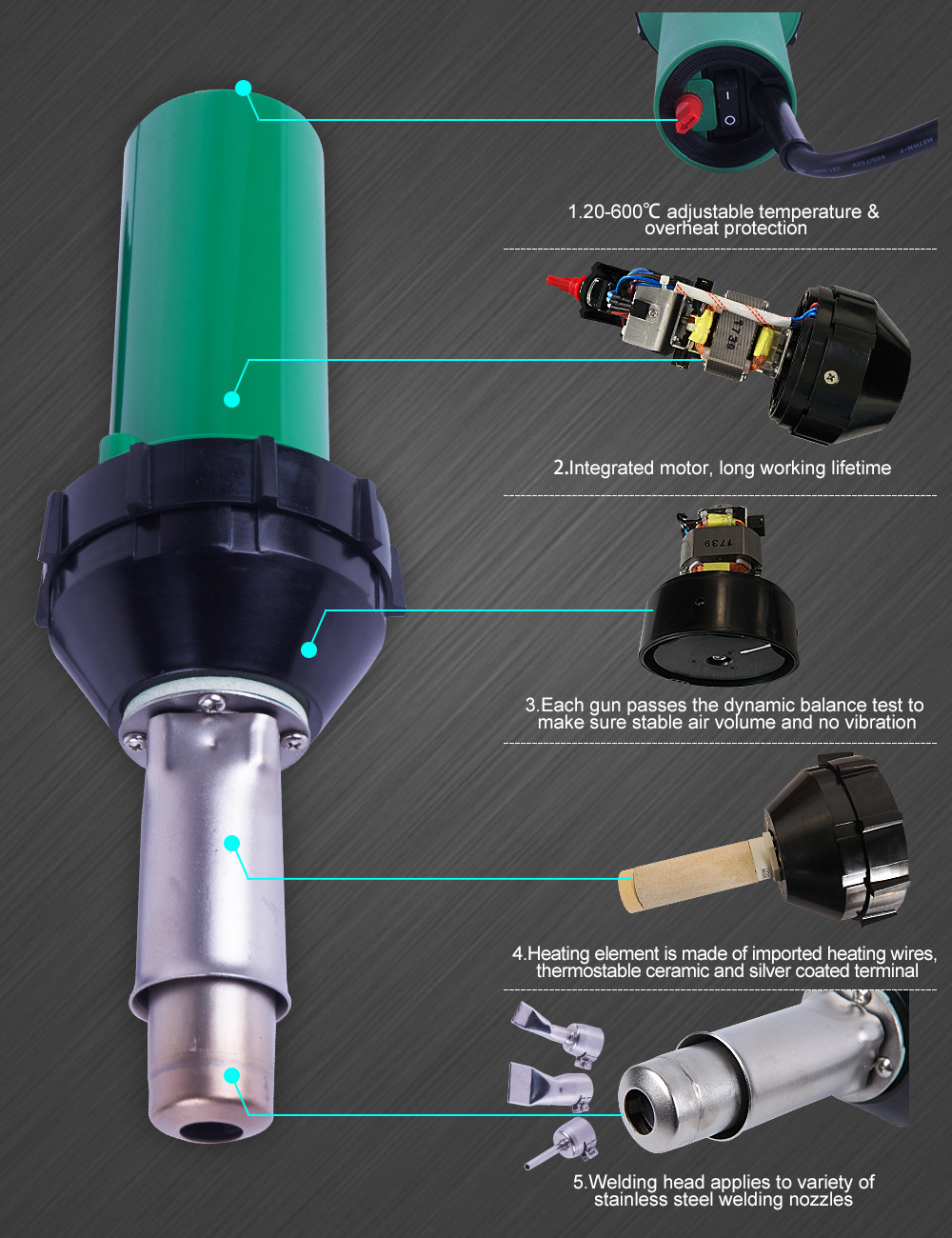 Pp Pe Hdpe Pvc Handle Plastic 220v Hot Air Welding Machine