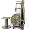 Buy cheap Anti Torsion Outdoor Cable Reel Army Green Color 160-1800 M Capacity from wholesalers