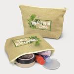 Makeup Storage Cotton Canvas Cosmetic Bag Bulk Pouch With Zipper Closure