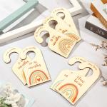 Wooden Baby Monthly Milestone Cards Wooden Baby Closet Dividers Nursery Gifts