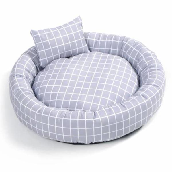 Wholesale Round Soft Warm Pet Bed with Pillow Donut Cuddler Cats Dogs Bed Pet
