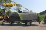 Used ZOOMLION Concrete static Pump HBT100.18.186RSU pumping of concrete