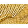 Buy cheap Shimmering Metal Sequin Fabric , Metal Mesh Fabric Curtain Shape Customized from wholesalers