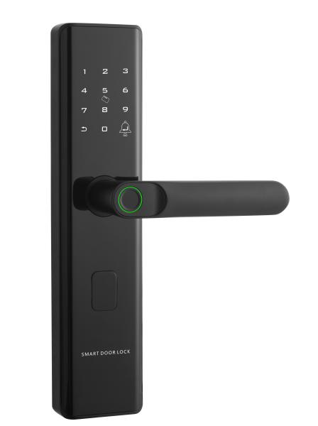 Smart Intelligent Digital Fingerprint Smart Door Lock with Handle For Elderly