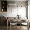 Buy cheap Kitchen Wooden Cabinets With Marble Island Matt Finish Cupboard Handles Wooden Veneer Kitchen Cabinet For Apartment from wholesalers