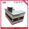 Buy cheap 850mm Supermarket Cashier Counter White Cashier Table For Shop from wholesalers