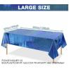 Buy cheap Laser Rainbow Theme Party Tablecloth Aluminum Film Birthday Wedding Party Decoration Disposable Tablecloth Decoration from wholesalers