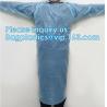 Buy cheap Disposable surgical cpe gown Disposable CPE gown with thumb hook isolation gown disposable pe/cpe surgical blue plastic from wholesalers