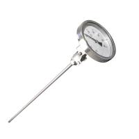 Buy cheap 2.5 Inch Industrial Bimetal Thermometer 600℃ Free Adjustable Angle 1/2'' NPT product