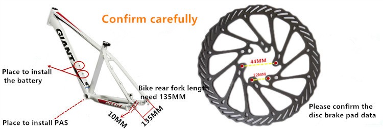 Brushless Motor Electric Bicycle Parts 48V 12AH 350W High Power Ebike Conversion Kit