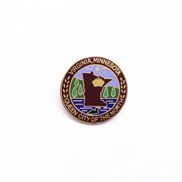 Buy cheap Gold Plated Hard Enamel Lapel Pins , Embossed Logo Custom Made Metal Pins from wholesalers