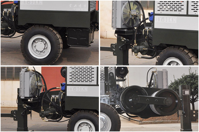 Hydraulic Puller 118kw 158hp Transmission Line Stringing Equipment