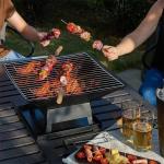 High Pressure Protection Device Foldable Stainless Steel BBQ Grill for Outdoor
